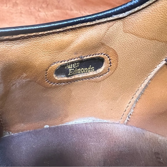 Allen Edmonds Birmingham Black Leather Wingtip Oxfords size 10 - Picture 8 of 11